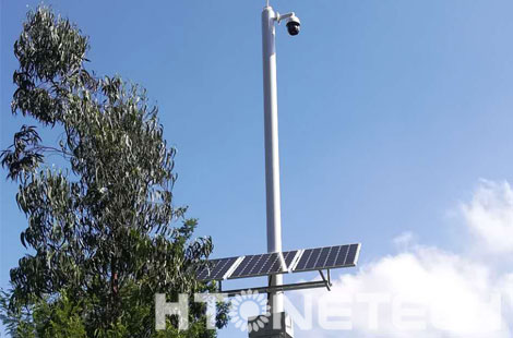 【华通远航】云南昆玉项目，太阳能视频监控安装指导